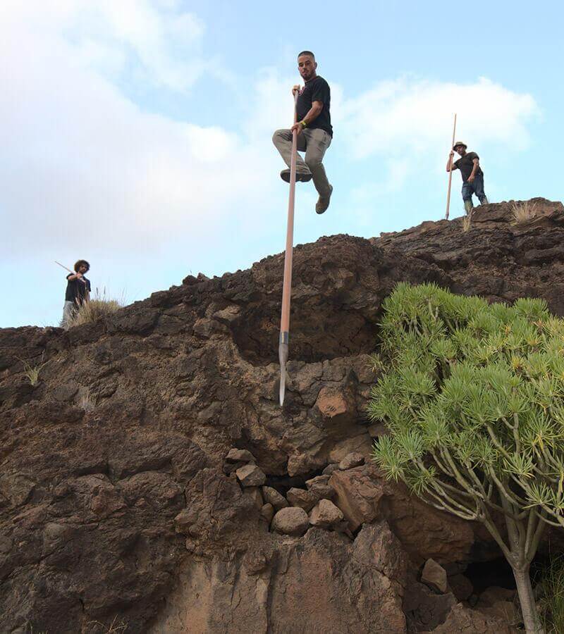 Paimenten hyppytekniikka. Gran Canaria.