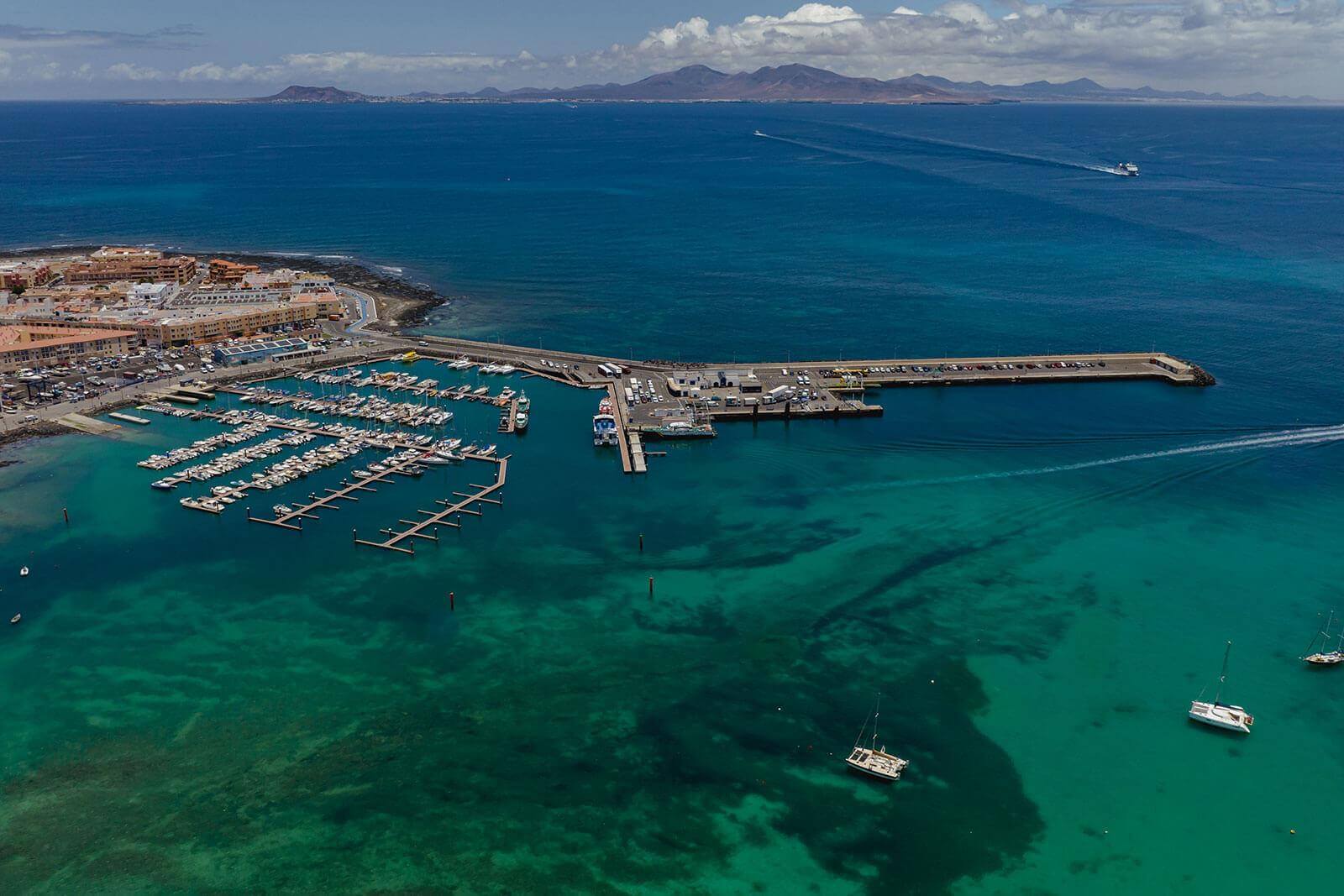 Corralejo satama. Fuerteventura.