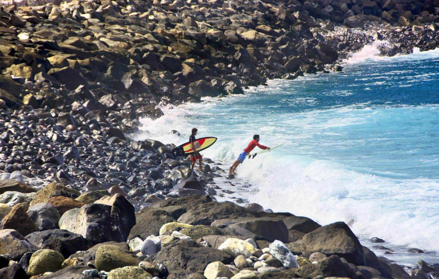 Surfear la derecha del Lloret Spots de surf en Gran Canaria