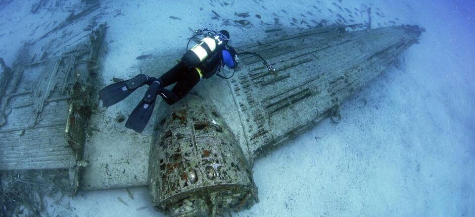 Sukellus Douglas DC-3 -hylkyyn Playa de Vargasissa Gran Canarialla